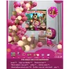 Ins Juego de Globos para Decoración de Cumpleaños Niños Niñas Fiesta de Cumpleaños de Bebé Accesorios para Disfrazar Escena