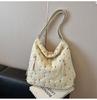 Bolso Bandolera Cruzado Estilo Universitario de Moda Transfronteriza para Mujer 2024 Nueva Llegada Bolso Tote Diamante Casual de Gran Capacidad Mochila