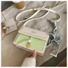 Bolso Cuadrado Pequeño Crema Moderno y Elegante, Bolso de Hombro con Pañuelo de Seda de Diseño Nicho de Moda Nuevo, Bolso Cruzado Fresco y Dulce para Mujer
