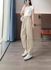 [2506] Pantalones de Tobillo de Secado Rápido Nuevos para Mujer Verano Delgados Cintura Alta Protección Solar Casual Americano Deportivo Haren