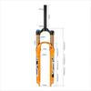 Horquilla delantera de bicicleta KRSEC horquilla de aire 26/27.5/29 pulgadas control de hombro amortiguador se puede bloquear horquilla delantera de presión de aire para bicicleta de montaña