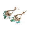 Aretes Cortos de Borlas Estilo Étnico Vintage Aretes Azul Lago Diseño Nicho Aretes Estilo Bohemio para Vacaciones para Mujer