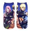 Calcetines periféricos de impresión 3D de dibujos animados de animación de Naruto transfronterizos para Amazon, calcetines de barco, personalidad creativa, tubo corto