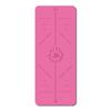 Processamento de tapete de yoga de borracha PU personalizado com logotipo absorvente de suor antiderrapante linha de postura yogamat esportes fitness tapete para tiranos locais