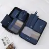Set Catiónico de Siete Piezas de Bolsas de Almacenamiento para Equipaje, Set Organizador de Maleta con Diseño Hueco, Gran Capacidad para Viajes