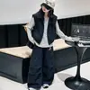 Conjunto de tres piezas para niña de otoño: camiseta a rayas, chaleco y pantalones, atuendo casual de tres piezas para niños