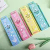 Lápis Macaron 2B para Crianças, Papelaria Simples para Escrever, Caixa com 12 Peças, Lápis Específicos para Estudantes, Fofo