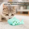 Brinquedo Dispensador de Ração para Gatos Transfronteiriço, Brinquedo para Gatos Autocontenção em Forma de Peixe Resistente à Mordida de Silicone, Brinquedo Educacional para Gatos Dispensador de Ração para Comer Devagar