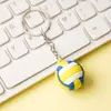 Llavero Creativo 3D de Baloncesto Personalizado PVC Colgante de Fútbol Voleibol Tenis Llavero para Mochila Coche Regalo