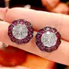 Joia Zhuangshengsheng 2025 Nova Base de Cobre Banhada a Ouro Corte Rosa Diamante Branco Conjunto Ouro Negro Feminino 16-10m