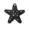 Moda Retro Estilo Páramo Multicolores Cuadros Estampado Leopardo Lentejuelas Estéreo Mezclilla Estrella Accesorios para Joyería DIY Colgante
