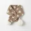 Bufanda infantil Babamama invierno gruesa cálida jacquard encantadora dulce bufanda bufanda engrosada para bebé niña bufanda