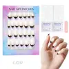 24 Peças de Unhas Postiças Usáveis para Adultos Produtos Acabados Transfronteiriços Patches de Manicure de Alta Qualidade Manicure Amêndoa Removível Atacado