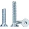 Tornillos de Cabeza Cilíndrica Plana con Hexágono Interior de Grado 10.9, Pernos Zincados, Tornillos de Cabeza Avellanada Plana Redonda con Hexágono Interior Din7991