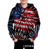 Sudadera con capucha para niños de Primavera y Otoño, Sudadera con capucha y cremallera casual estampada del Día de la Independencia Europeo y Americano, Chaqueta Cruzada de Amazon Temu