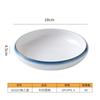 Plato de Melamina A5 Plato Imitación Porcelana Azul Marino y Blanco Resistente a Roturas Tazón para Fideos Taza Cuchara Vajilla de Mesa Vajilla Comercial Al por Mayor Forma Redonda