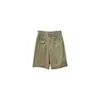 Jeans de Cinco Bolsillos Yuyi Color Marrón Cacao para Mujer, Pantalones Rectos de Pierna Ancha Sueltos de Cintura Alta de Longitud Media para Verano Cxsy3375