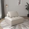 Sofá de bloque de tofu de terciopelo holandés Módulo cuadrado minimalista italiano de suelo perezoso para apartamento pequeño Combinación individual doble