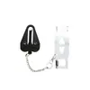 Cerradura portátil con hebilla para puerta de hotel, bloqueador superior de puerta, cerradura antirrobo.