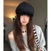 Boina de Mezclilla Vintage para Mujer, Sombrero de Pintor Novedoso de Alta Gama tipo Nube, Gorra de Periódico que Adelgaza el Rostro, Versátil Sombrero de Pintor