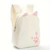 Mochila Escolar Transfronteriza para Hombre y Mujer de Pana Multicolor Nueva Color Sólido Mochila Linda con Huella