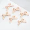 Color Macarrón Estilo Lindo Corbata de Moño Aleación Pintada DIY Cadena de Teléfono Móvil con Cuentas Collar Joyería para el Cabello Accesorios