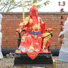 Wang Lingguan Buda Resina Wang Tianjun Vulcan Adornos 1.3 metros 1.6 metros 2 metros
