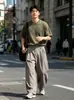 Calça de Terno Plissada Wide-Leg Estilo Old Money Masculina Verão Novo Estilo Trabalho Deslocamento Solta Comprimento Total Casual Longa Feminina Versátil