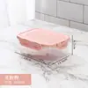 Lonchera de Plástico con Broche, Recipiente Sellado para Alimentos para Refrigerador, Lonchera Portátil de Grado Alimenticio para Estudiantes, Lonchera para Exteriores
