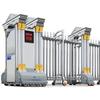 Puerta telescópica de acero inoxidable Puerta telescópica eléctrica Puerta eléctrica de fábrica escolar con control remoto Puerta telescópica automática Puerta de fábrica