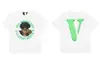 Camiseta de Manga Corta para Hombre 2024 Mismo Estilo que Wang Yibo Oversize Unisex Pareja Colaboración con Amazon Big V Verano