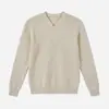 Ropa para Hombre APO Transfronteriza Lujo Ligero Suéter de Punto para Hombre con Textura, Estilo Old Money, Top Casual Holgado de Manga Larga