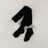 Meia-calça infantil atacado novo versátil cor sólida agulha dupla calças infantis arco pastoral meninas meia-calça