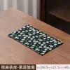 Esterilla de Té Zen Estilo Chino, Esterilla Pequeña de Satén para Té, Esterilla de Té Impermeable de Alta Gama para el Hogar, Esterilla de Mantelería para Mesa de Té Seco de Doble Cara
