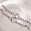 Fábrica de Relojes BS Comercio Exterior Directo Lujo Ligero Temperamento Color Diamante de Labor Reloj Antiguo Rosa Sakura Reloj para Mujer FA1872
