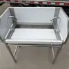 Mesa de Operación para Desviscerar Pescado de Acero Inoxidable Espesor 304 Mesa de Corte y Preparación de Frutas Mesa de Sacrificio de Carne Ensamblaje de Fregadero