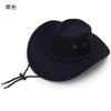 Verano Nuevo Sombrero de Vaquero Sombrero para el Sol Sombrero de Playa de Ala Ancha para Hombre Protección Solar Sombrero de Vaquero Occidental de Cuero Sintético Sombrero para Hombre Sombrero para el Sol