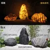 Piedra Translúcida Árbol de Abedul Simulado Bambú Translúcido Pila de Fuego Decoración de Hotel Cafetería Artefacto de Paisajismo Piedra Translúcida de Lujo
