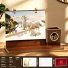2027 Portalápices de Madera Calendario Personalizado Arte de Hierro Calendario Mensual Personalización Empresarial Impresión Publicitaria Regalo Empresarial