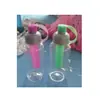 Productos de comercio exterior transparente Taza de hielo con forma de cintura de 1000 ml Taza de carámbano de 800 ml Botella deportiva de plástico de 600 ml