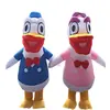 Fantasia inflável de mascote do Pato Donald, fantasia de desenho animado para adultos, fantasia inflável para eventos de inauguração e apresentações