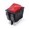 Interruptor à prova d'água tipo barco com luz, abertura superior, interruptor de força tipo balancim KCD em formato de barco, 4 pinos, 2 posições, 16A 220V