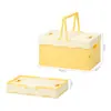 Cesta de Armazenamento de Lanches Plástica Dobrável para Exterior, Cesta de Frutas, Cesta Pendurada Portátil para Compras de Supermercado, Cesta de Piquenique de Luxo Leve