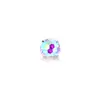 Clavo para oreja de aleación de titanio F136 con espiral interna, piercing para labio con engaste de garra en forma de copa, zirconia de corte fuegos artificiales, cabeza de joyería para piercing G23