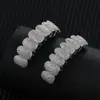 Hip Hop Transfronterizo Hip Hop Aparatos Dentales Llenos de Diamantes, Joyería Dental de Zirconia, Aparatos Dentales de Diamante, Amazon Personalizado de Moda Joyería Dental de Ocho Dientes