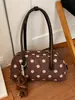 Bolso de hombro de lunares de alta gama transfronterizo, de nicho, con un diseño color-block fresco, dulce y elegante, perfecto como bolso de mano casual, moderno y chic.