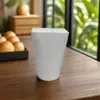 Vasos de Papel Plegables con Impresión Personalizada, Vienen con Tapa, Vasos Desechables para Té de Leche y Café, Vasos de Papel Mariposa con Agujero para Popote