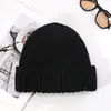 Gorro de Punto con Logo Personalizado Transfronterizo para Mujer, Engrosado y Cálido, Bordado, Gorro a Prueba de Frío de Exportación para Otoño e Invierno, Gorro Pullover Unisex