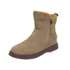 Botas de Neve Grossas com Veludo Femininas 2026 Novo Estilo Botas Martin de Inverno Femininas Quentes Proteção contra Frio Nordeste Botas Curtas de Algodão Grandes Femininas