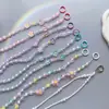 Lanyard para Teléfono Móvil Cruzado de 1.2 m Largo Cruzado para Llevar en la Espalda Ins Pequeña Flor Colgante de Perlas Funda para Teléfono Móvil Universal Anti-Bolsas